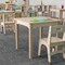 Flash Furniture 23.5 in W, 23.5 in L, 21.25 in H, Beechwood, Birch Plywood, Beech MK-ME088009-GG - alternate 2